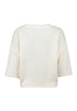 Hailys Women’s Ta44ra Off White Knit Jumper – 3/4 Wide Sleeve Round Neck Sweater – SYF-2505095