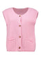 Hailys Women’s Po44ppy Knitted Waistcoat – Light Candy Pink Sleeveless Cardigan – FaYa-2505093
