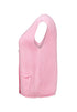 Hailys Women’s Po44ppy Knitted Waistcoat – Light Candy Pink Sleeveless Cardigan – FaYa-2505093
