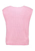 Hailys Women’s Po44ppy Knitted Waistcoat – Light Candy Pink Sleeveless Cardigan – FaYa-2505093