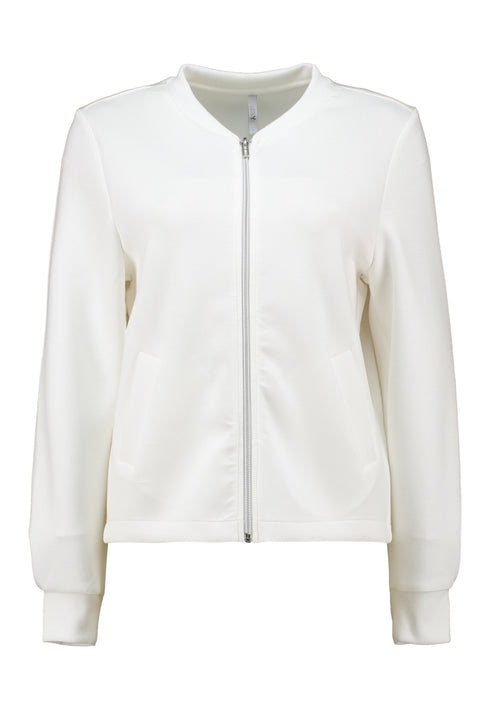 Hailys Ke44nny V-Neck Zip Jacket - Off White KY-2505127