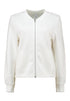 Hailys Ke44nny V-Neck Zip Jacket - Off White KY-2505127