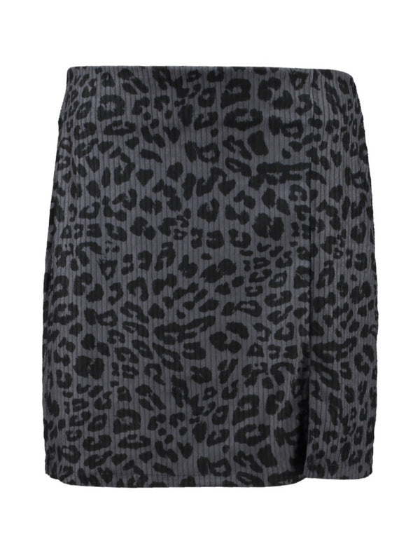 Hailys Women's Me44llana Skirt – Grey Leopard Print SH P ST