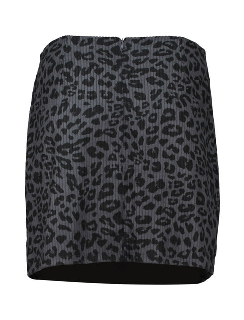 Hailys Women's Me44llana Skirt – Grey Leopard Print SH P ST