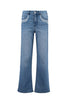 Hailys Women’s Ke44rli Light Blue Flared Jeans – Floral Pocket Detail High-Waist Denim – VF-2508179