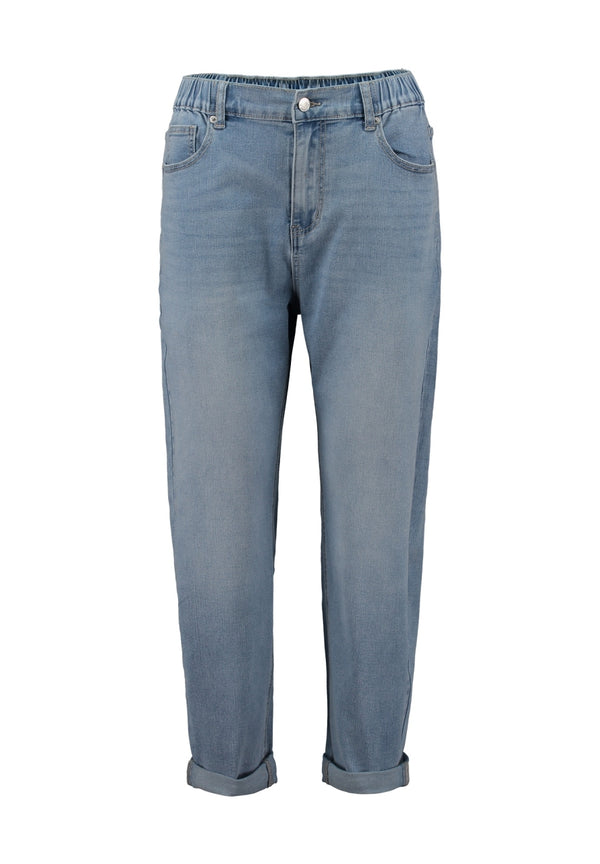 Hailys Women’s Mi44rell Thin Light Blue Jeans – High-Waist Elasticated Denim – VF-2508178