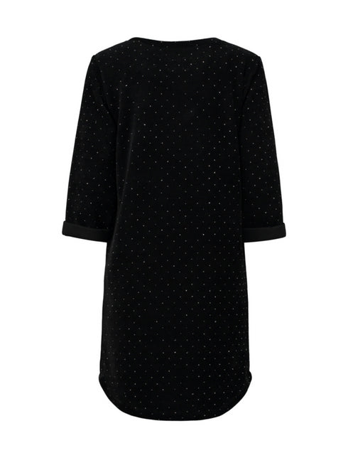 Hailys Po44lly Evening Dress DO-6677-A – Black Glitter Party Dress