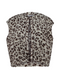 Hailys Women's Leopard Print Fleece Waistcoat – Off White / Dark Chocolate HCM-81921
