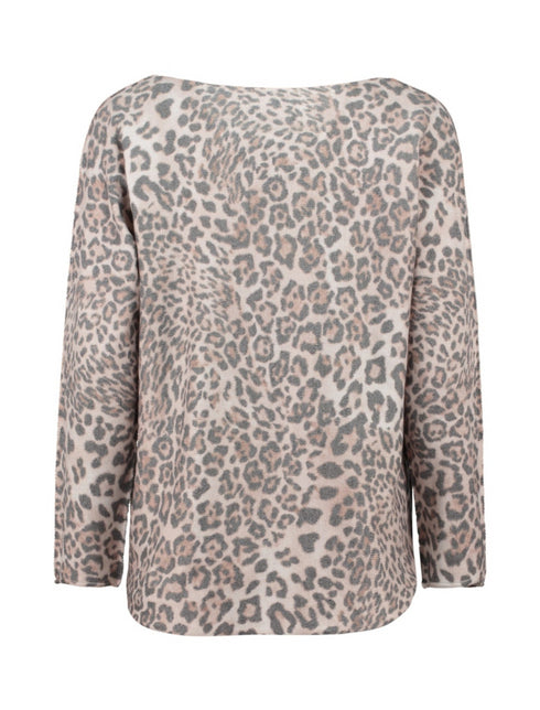 Zabaione Do44nniaa Leopard Print Top BK-148-193