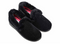 Padders Repose 406/1097 Black Sparkle Cord Slippers - Wide Fit Memory Foam Comfort