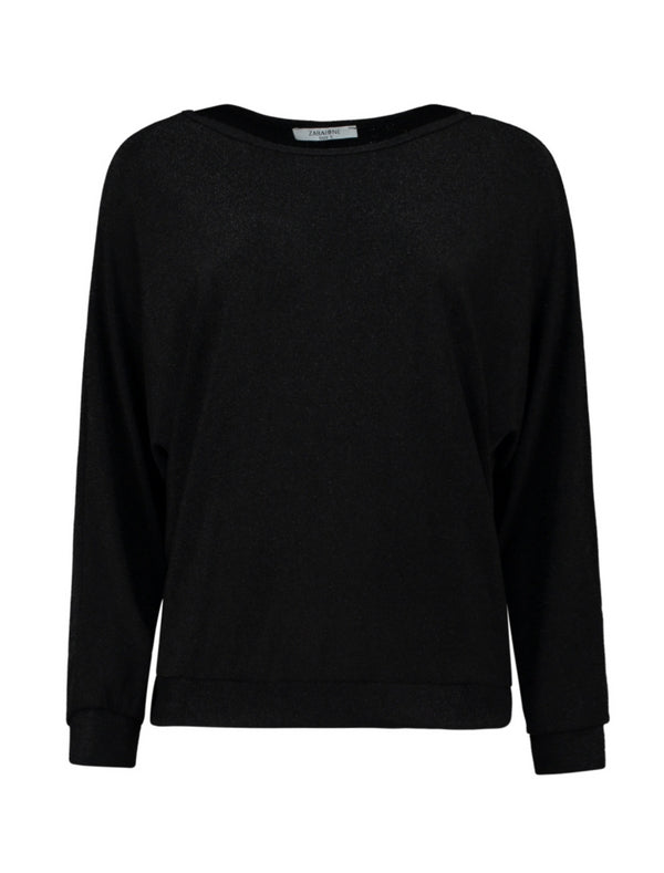 Zabaione LI44ARA Women’s Top – Stylish Round Neck Loose Fit BK108-928