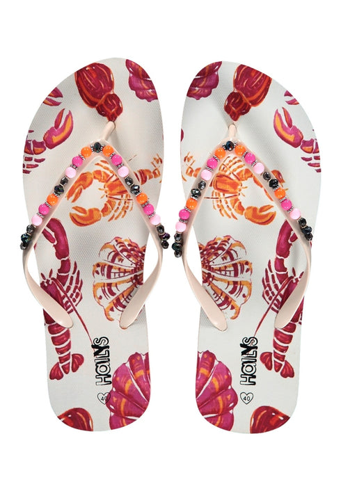 Hailys | White Crab Su44nny Flip Flops KI-PS261