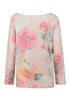 Zabaione Women’s Sa44tu Pastel Floral Sweater – Long Sleeve Round Neck Viscose Blend Knit – BK-148-2