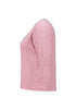 Hailys Ze44na Cable Knit V-Neck 3/4 Sleeve Top - Rose KST-9574