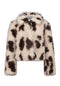 Zabaione Ly44ndall Printed Faux Fur Jacket WI-401-0249 - Cream
