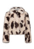 Zabaione Ly44ndall Printed Faux Fur Jacket WI-401-0249 - Cream