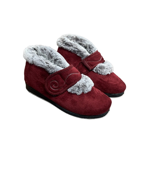 Padders Hush 409 Women's Velcro Slippers with Warm Interior - Wide Fit Cozy Comfort