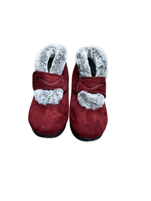 Padders Hush 409 Women's Velcro Slippers with Warm Interior - Wide Fit Cozy Comfort