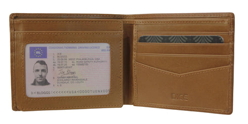 DICE – Conor Billfold Real Leather RFID Wallet - 41D1116