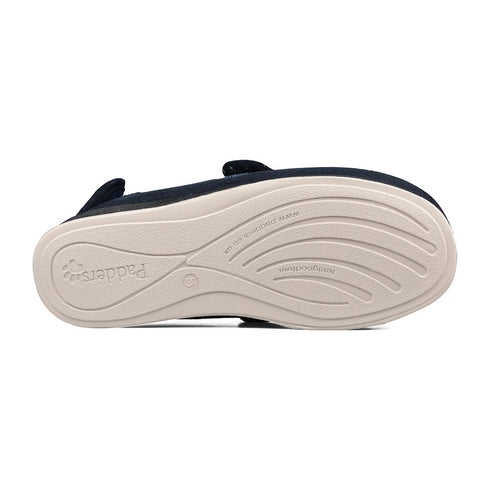 Padders Enfold 427 Women's Wide-Fit Slippers – Easy-Access with Memory Foam Comfort