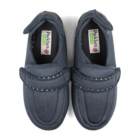 Padders Enfold 427 Women's Wide-Fit Slippers – Easy-Access with Memory Foam Comfort