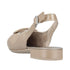 Rieker 43150-60 Women's Beige Buckle Detail Comfort Slingback Pumps