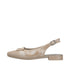 Rieker 43150-60 Women's Beige Buckle Detail Comfort Slingback Pumps