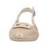 Rieker 43150-60 Women's Beige Buckle Detail Comfort Slingback Pumps