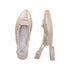 Rieker 43150-60 Women's Beige Buckle Detail Comfort Slingback Pumps