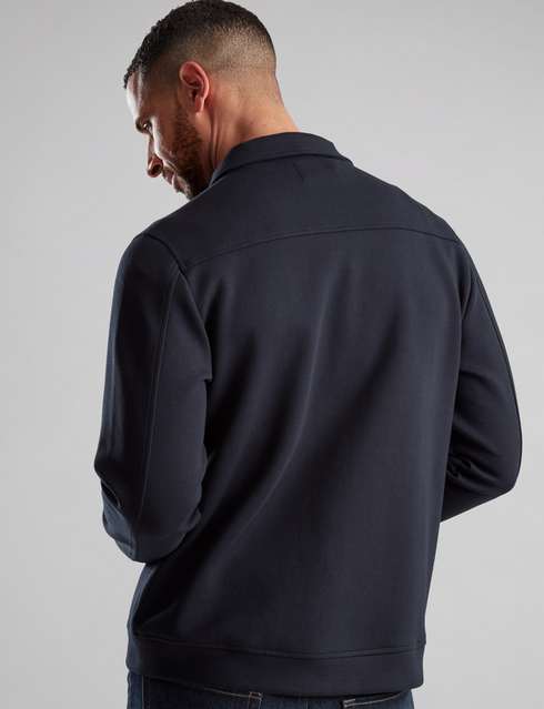 Vedoneire Navy Men's Interlock Utility Jacket — Regular Fit | 4328