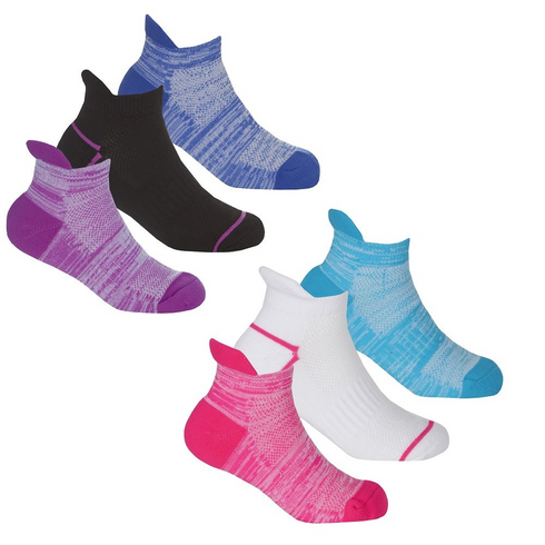 Red Tag Girls Sport Trainer Liner Socks 3 Pack 43B803 Assorted
