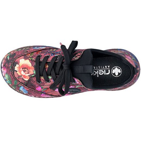 Rieker Multicolored Wedge Sole Lace Up Drysport Comfort Trainers 44569-90