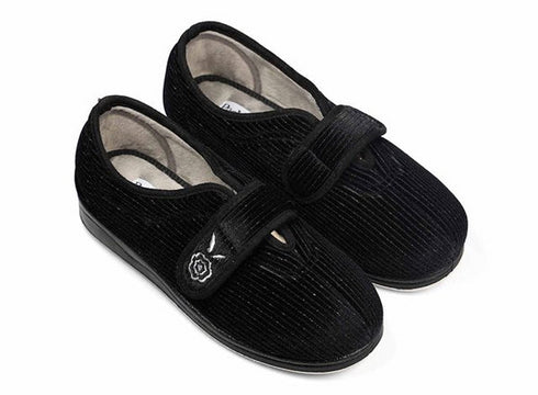 Padders Camilla 447 Women's Velcro Slippers - Wide Fit with Memory Foam Comfort