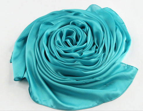 Dr Bear Plain Long Silk Wrap AA001B