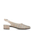 Rieker Womens 47078-90 Gold Metallic Intertwined Slingback Pump