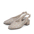 Rieker Womens 47078-90 Gold Metallic Intertwined Slingback Pump