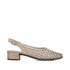 Rieker Womens 47078-90 Gold Metallic Intertwined Slingback Pump