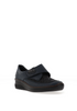 Rieker 487C0 Comfort Navy Black Leather Textile Velcro Slip On Wedge Shoes