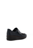 Rieker 487C0 Comfort Navy Black Leather Textile Velcro Slip On Wedge Shoes