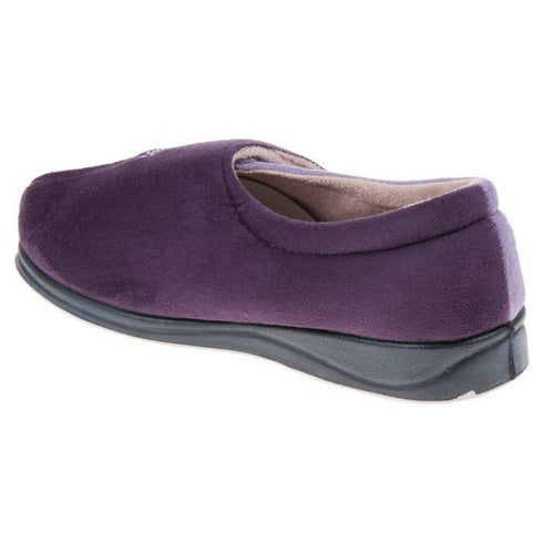Padders Hug 424 Women's Wide-Fit Slippers in Lilac - Comfortable and Supportive