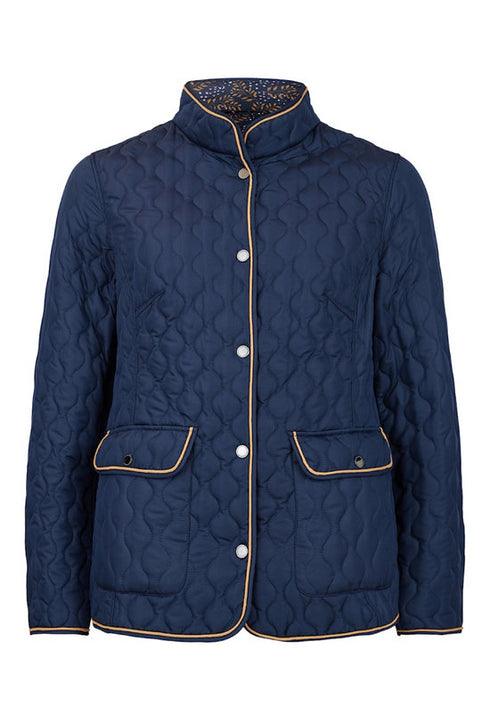 Normann Reversible Quilted Jacket – Navy/Camel 1523-4301-0