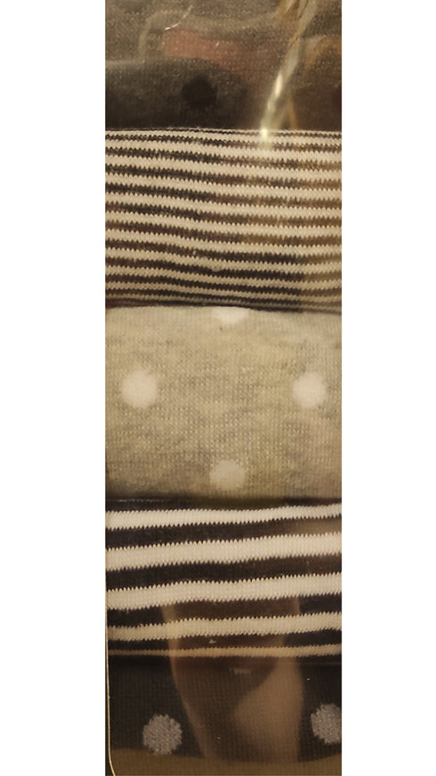 Exquisite Elegance Ladies 5 Pack Exquisite Elegance Stripes & Spots Socks – Style 3866