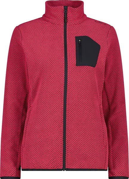 CMP Women's Stretch Jacquard zip-up fleece in Arctic Fleece fabric 35H2866
