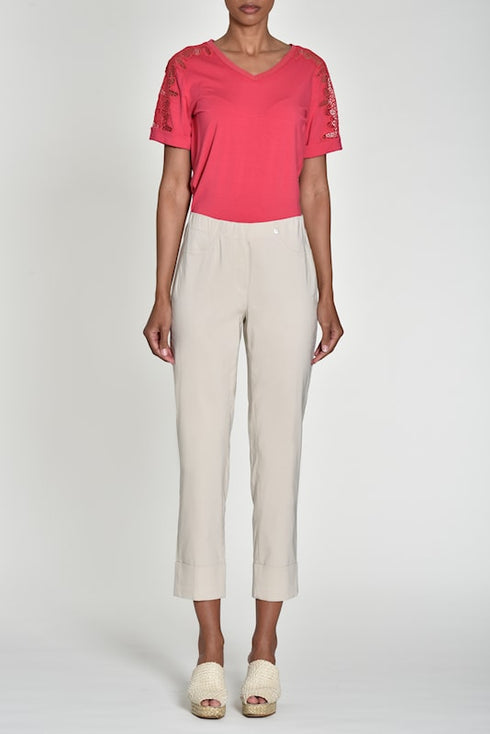 Robell Bella 09 Gold Cropped 7/8 Trousers 68cm Ankle Grazers 51568 5499