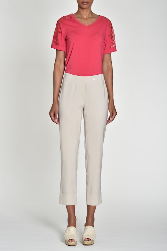 Robell Bella 09 Gold Cropped 7/8 Trousers 68cm Ankle Grazers 51568 5499