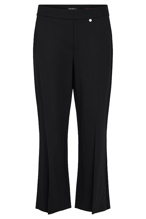 Robell Anna 68cm Flared Pull-On Trousers 515826001290 - Black