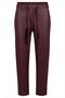 Robell Women's Wine/Prune Kati 09 Faux Leather Drawstring Waist Slim Fit Trousers 5264660042-49