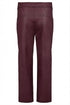 Robell Women's Wine/Prune Kati 09 Faux Leather Drawstring Waist Slim Fit Trousers 5264660042-49