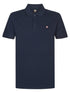 Petrol MROS-POL002 Plain polo with open collar and button placket.