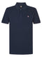 Petrol MROS-POL002 Plain polo with open collar and button placket.